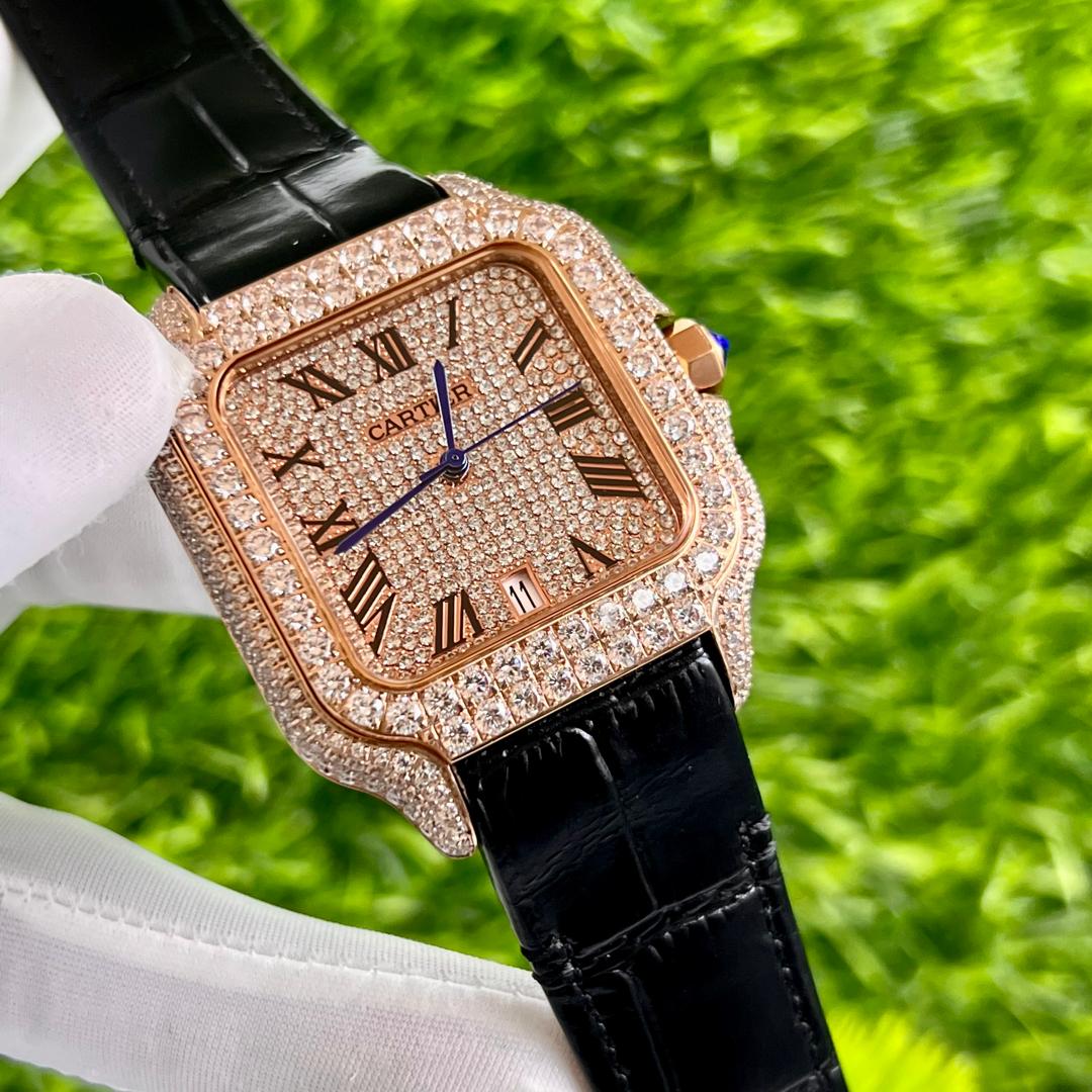 Cartier オマージュ　ラバーベルト Cartier Must de Cartier Quartz Vendome 18K Plaque Leather