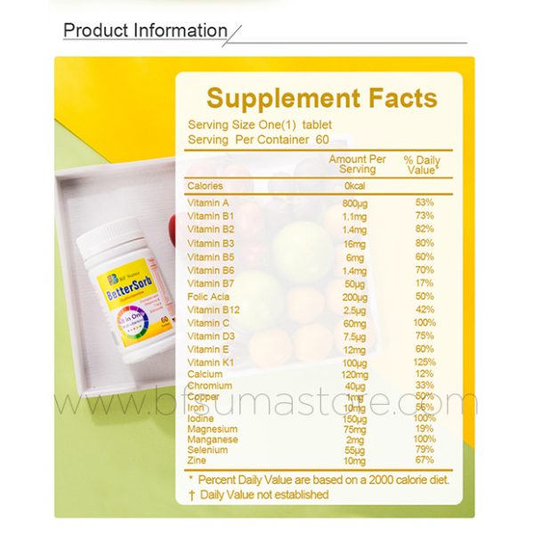 BF Suma BetterSorb Multivitamin All-in-One Tablets