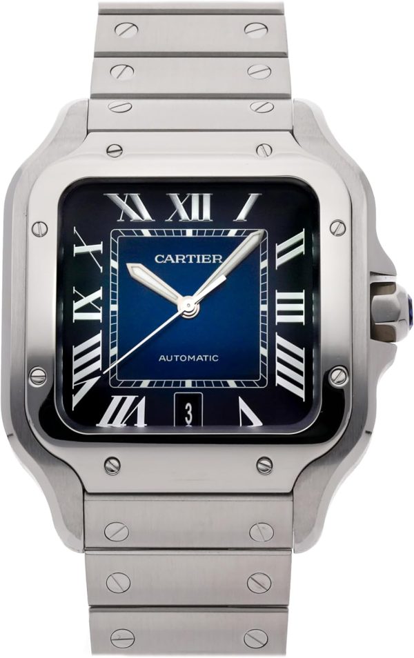 Cartier WSSA0030 Santos Watch, a durable and stylish watch with automatic movement and scratch-resistantsapphire crystal