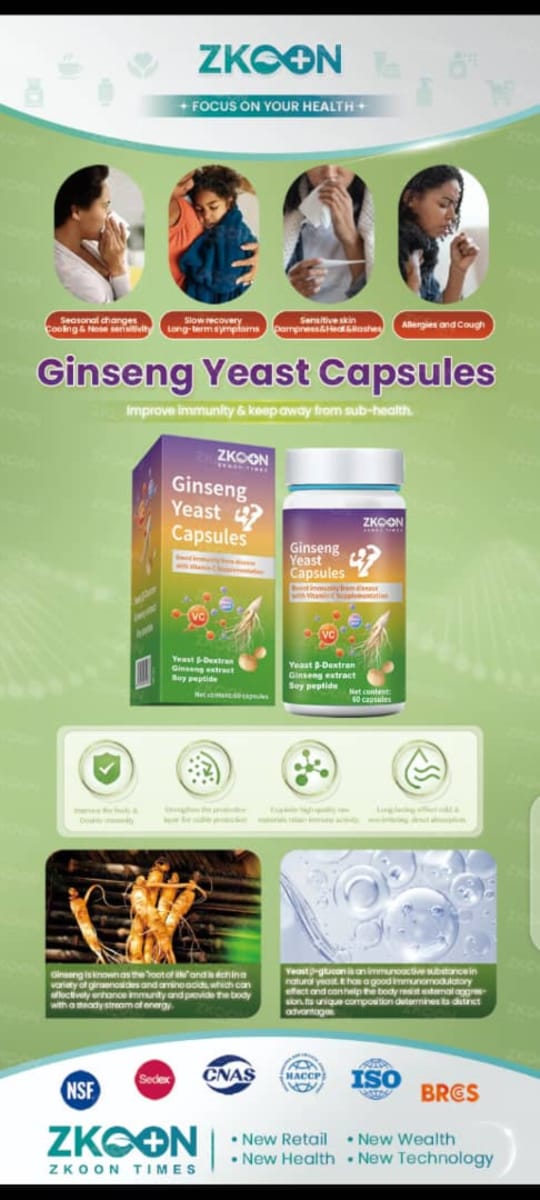 Ginseng Yeast Capsules: