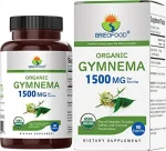 Brieofood Organic Gymnema 1500mg - Vegetarian Gluten Free Tablets