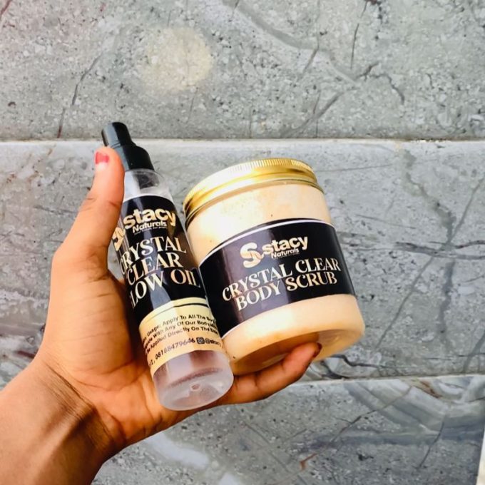 Stacy Naturals Whitening oil and body scrub
