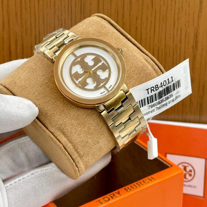 Gold Tory Burch female watch