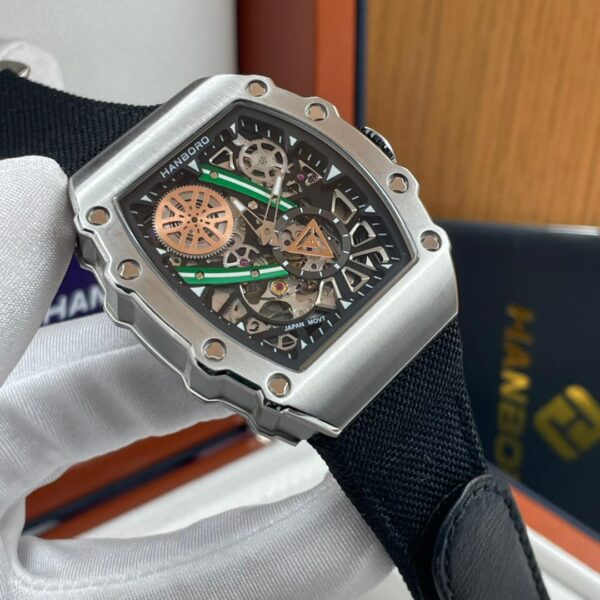 Black Hanboro strap watch