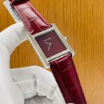 Red Cartier leather watch