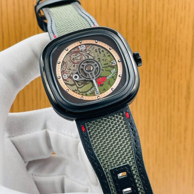 Black Seven Friday strap watch