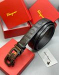 Male Ferragamo Belt with full box and warrant card