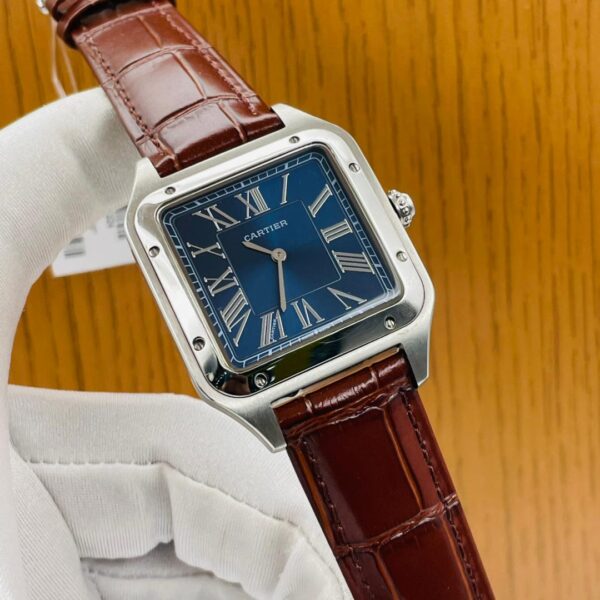 Cartier leather watch with case