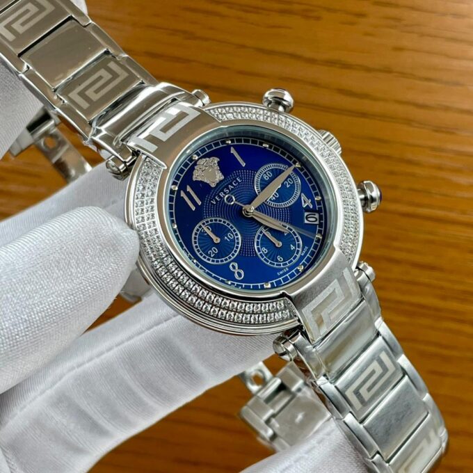 Female Sliver Versace Watch