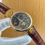 Bovet leather watch with warrant card