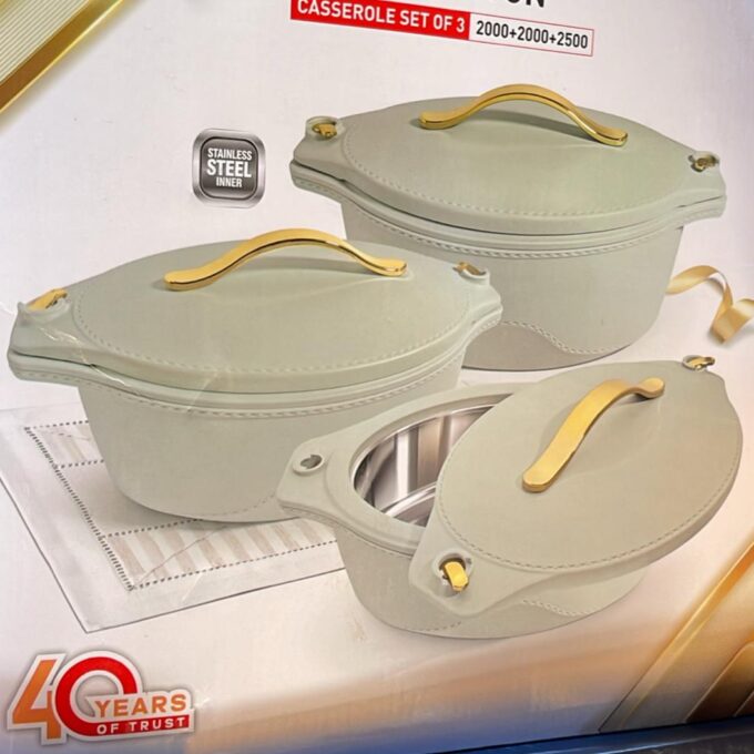 Casserole set of  3