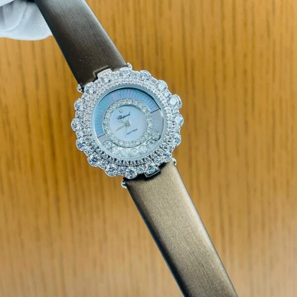 Chopard leather stone head watch