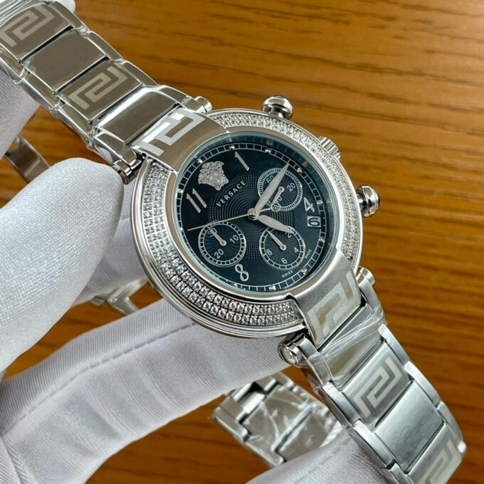 Female Sliver Versace Watch