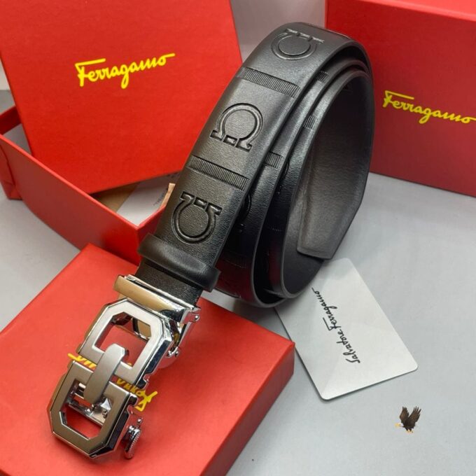 Male Ferragamo Belt with full box and warrant card