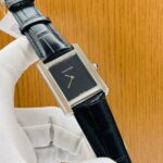 Black Cartier leather watch