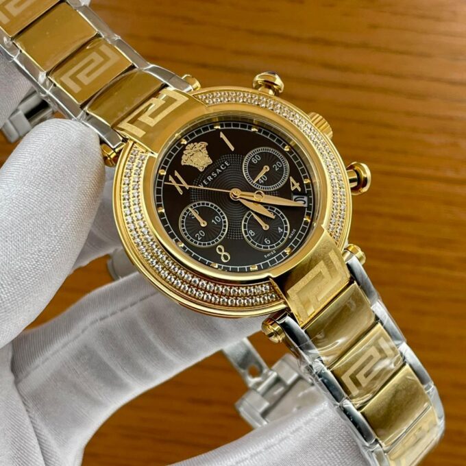 Female Gold Versace Watch