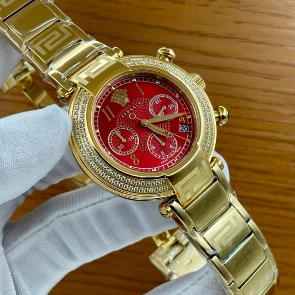 Female Gold Versace Watch