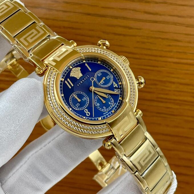 Female gold Versace watch