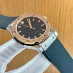 Automatic hublot Tissot leather watch with warrant card