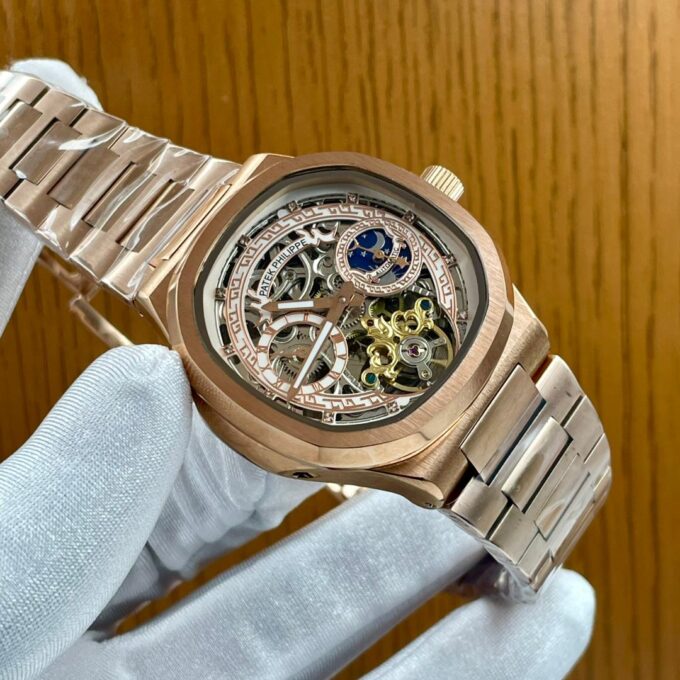 Automatic Patek watch with warrant card