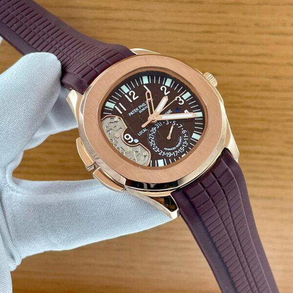 Patek rubber strap watch with warrant card