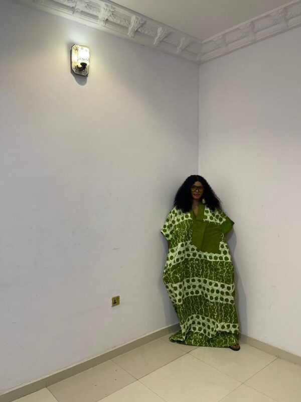 Shola Vshape set Bubu gown  (available in all colors)