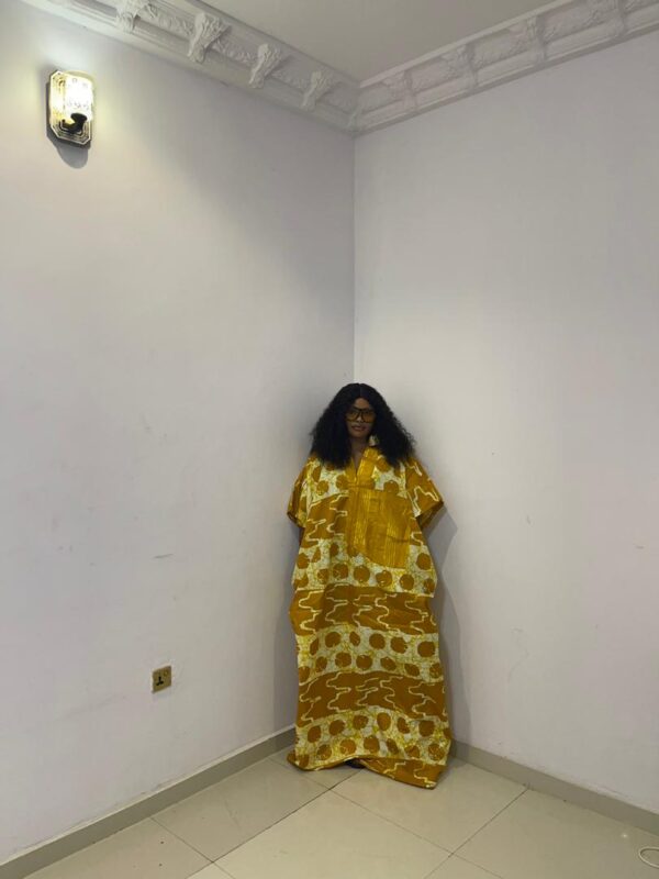 Shola Vshape set Bubu gown  (available in all colors)