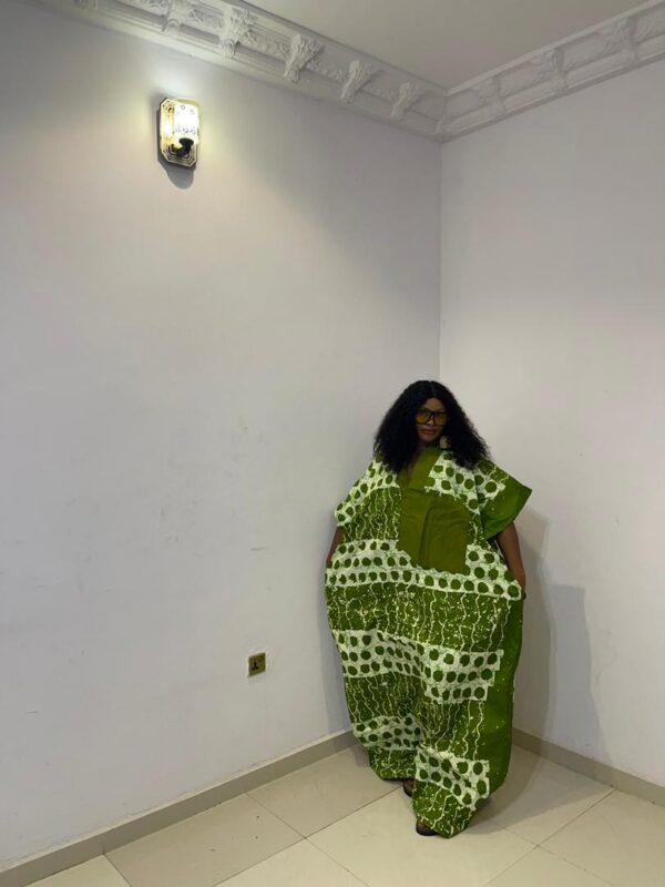 Shola Vshape set Bubu gown  (available in all colors)