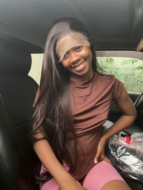 Hd lace frontal wig low grade human hair 13 by 6  Top notch quality