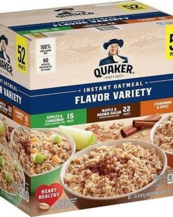 Quaker Instant Oatmeal Variety Pack 1.51 oz. 52 pk