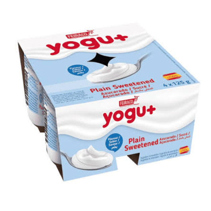 Feiraco Yogu Plain Sweetened 4 in a pack