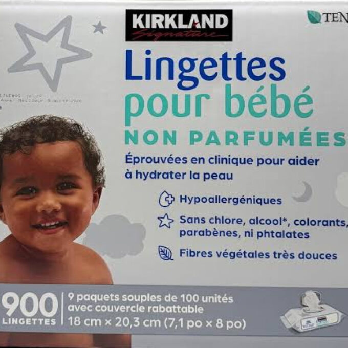 Kirkland Signature Baby Wipes 900 Ct