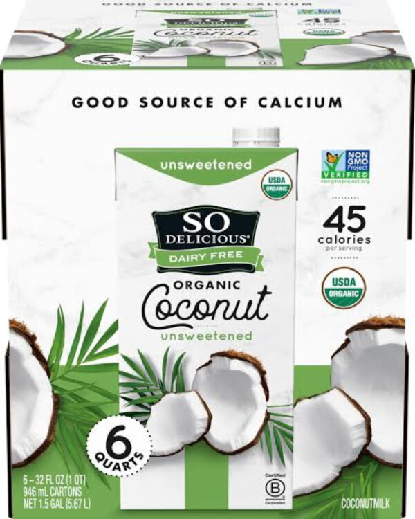 So Delicious Organic Coconut Milk Unsweetened
