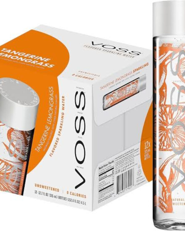 Voss Tangerine Lemongrass 375ml (12 Glass Bottles )