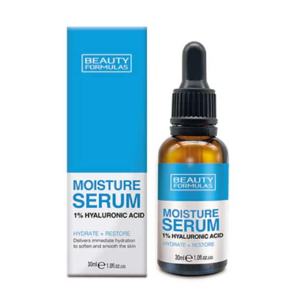 Beauty Formulas Moisture Serum. 1.01 FL. OZ. ( 30 mL )