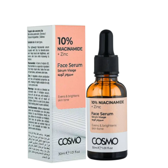 Cosmo 10% Niacinamide +Zinc Face Serum 1.01 FL.OZ (30ml)