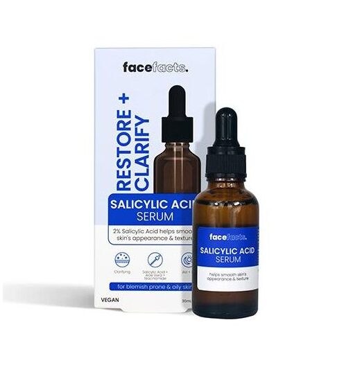 Face Facts Restore + Clarify Salicylic Acid Serum 1.01 FL. OZ. ( 30 mL )