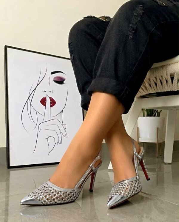 Christian Louboutin in silver color